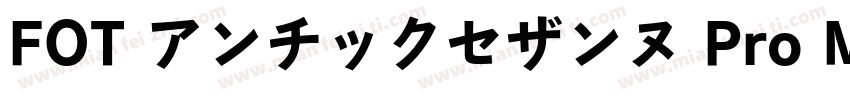 FOT アンチックセザンヌ Pro M Regular字体转换